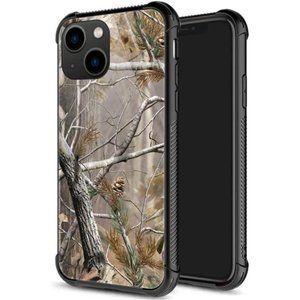 Compatible with iPhone 14 Case, Camouflage Tree iPhone 14 6.1-inch Cases for Men